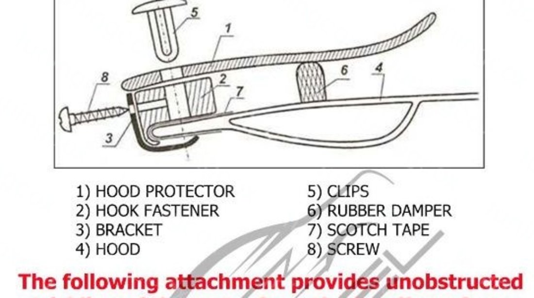 Deflector capota vw Golf 4 1998-2005