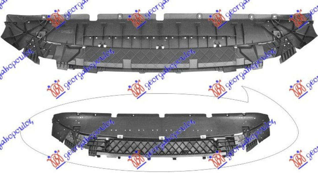 Deflector Difuzor Bara Fata - Audi Q5 2016 , 80a807233a