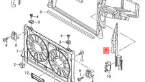 Deflector dreapta aer radiatoare Audi A8 D3 (4E) B...