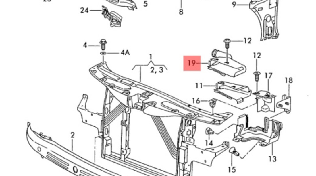 Deflector filtru aer Seat Leon (1M) Hatchback 2001 1.6 16v B OEM 1M0805971