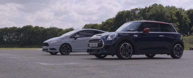 Degeaba e el cel mai puternic Ford Fiesta ST construit vreodata, ca MINI-ul John Cooper Works il pune imediat la punct