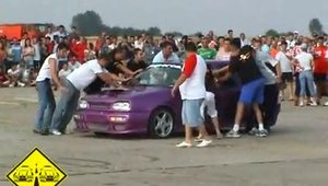 Demonstratii auto 14.08.2005 International Tuning & Sound Constanta Cerculete, Burnout, Drift