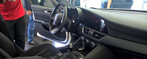 Descopera in detaliu interiorul noii Alfa Romeo Giulia QV