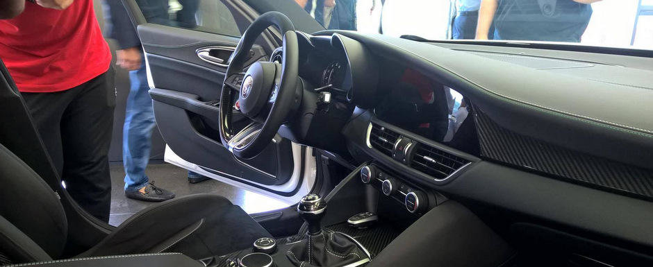 Descopera in detaliu interiorul noii Alfa Romeo Giulia QV