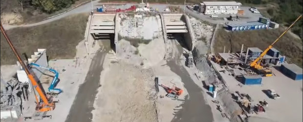 Desfasurare de forte cum numai in China mai vezi. Autostrada din Romania unde acum pe santier sunt 620 de persoane si 200 de utilaje