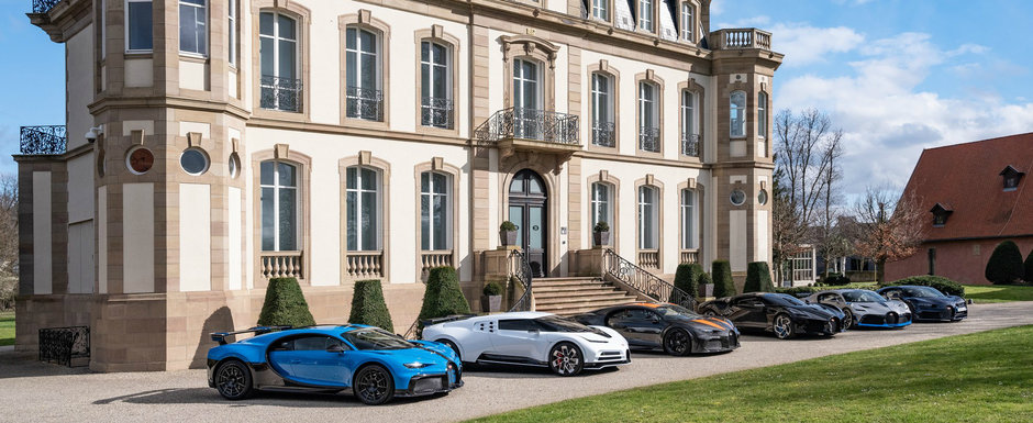 Desfasurare de forte in stilul BUGATTI. In poza asta sunt 33 de milioane de euro si aproape 10.000 CP Desfasurare de forte in stilul BUGATTI. In poza asta sunt 33 de milioane de euro si aproape 10.000 CP