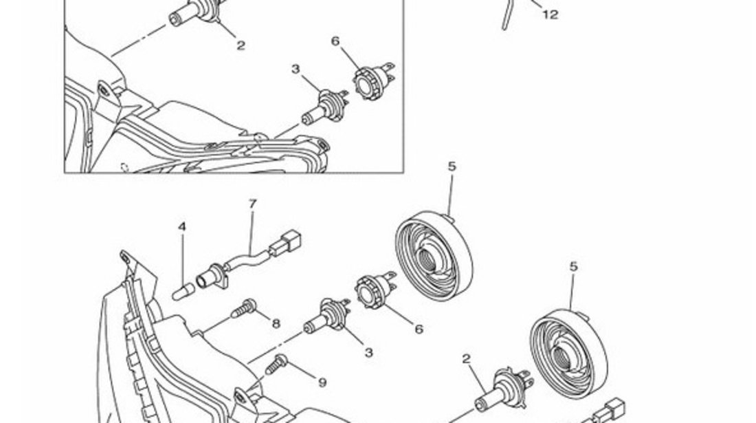 Dezmembrari Cablaj Partea Frontala Far Moto Yamaha FZ 8 2011-2015 1BD-84359-00