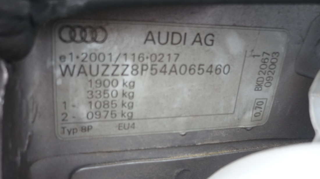 Dezmembrez Audi A3 8P, 2.0tdi, 140cp,BKD, an 2004, s-line