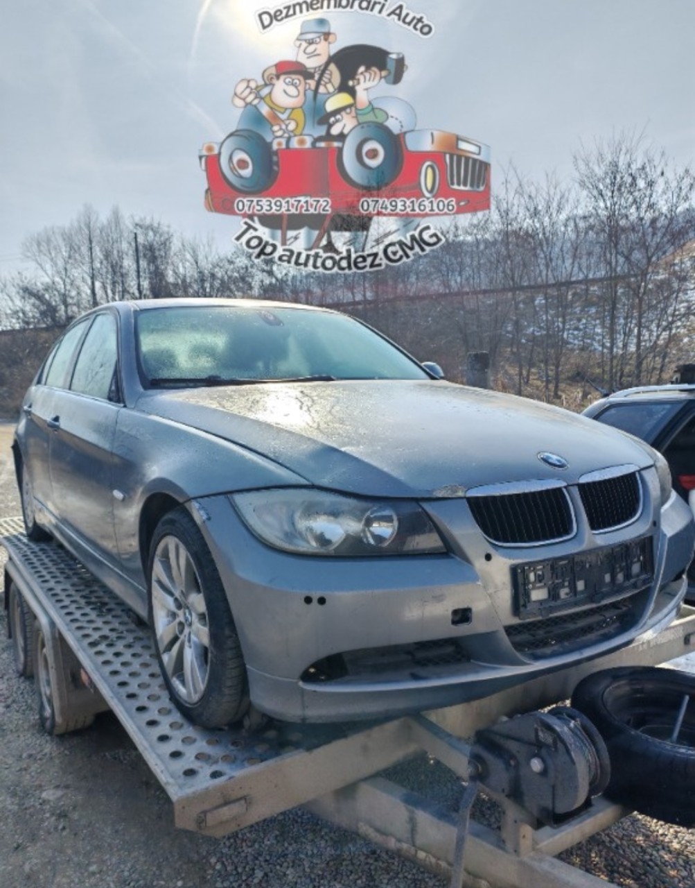 Dezmembrez BMW Seria 3 E90 2.0 d 163cp M47 204D4 culoare A34/7 Arktis Metallic piese