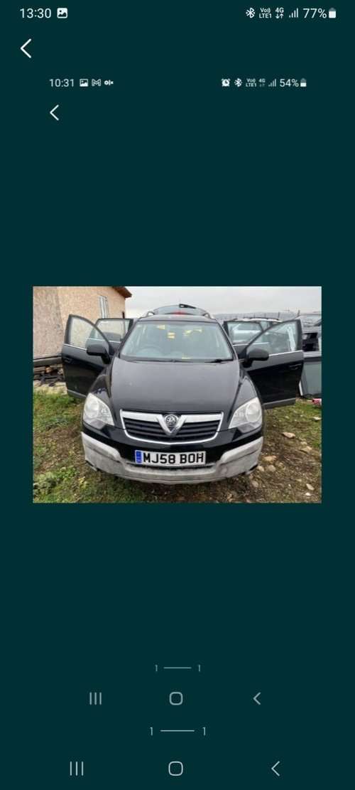 Dezmembrez Opel Antara an 2009 110kw motor 2.0