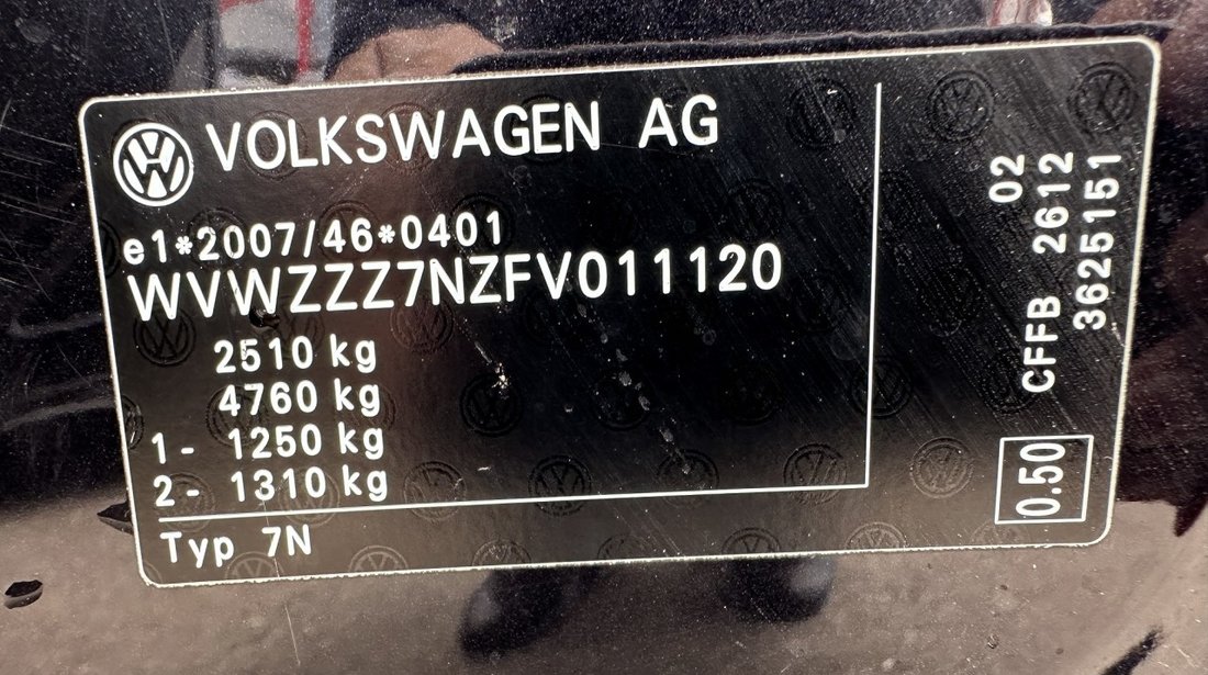 Dezmembrez VW Sharan 2,0 tdi cod motor CFFB 2015 euro 6 adblue