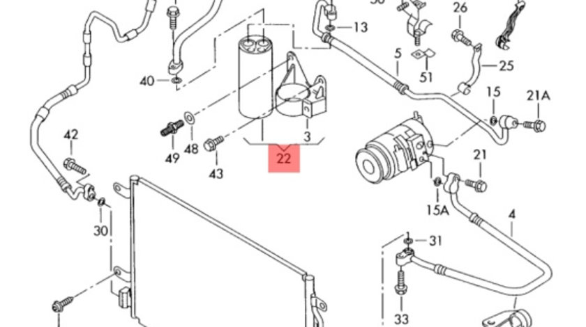 Dezumificator AC Audi A4 B7 (8E) Sedan 2008 2.0 TDI OEM 8E0820193E