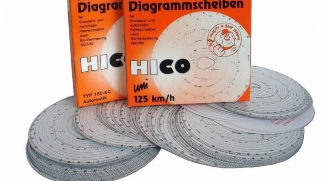 Diagrame Tahograf Hico 180 KM/H Set 100 Buc