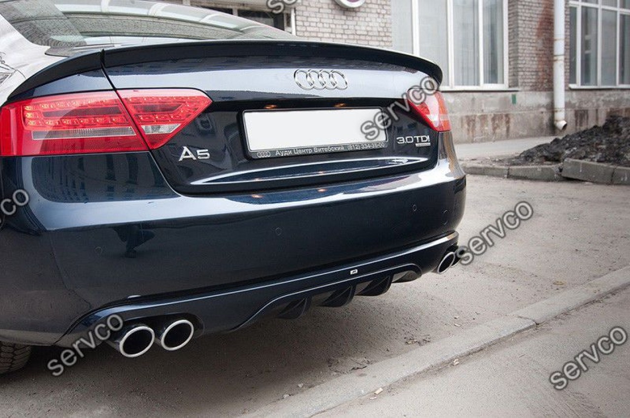 Difuzor ABT adaos ornament tuning sport bara spate Audi A5 Sportback 2009-2012 S5 v2