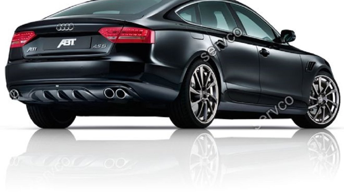 Difuzor ABT adaos ornament tuning sport bara spate Audi A5 Sportback 2009-2012 S5 v2