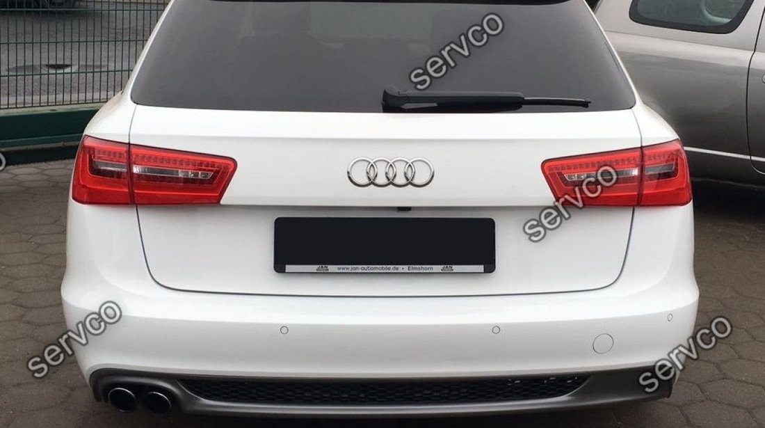 Difuzor ABT bara spate Audi A6 4G C7 Sline S6 Rs6 2011-2014 v2