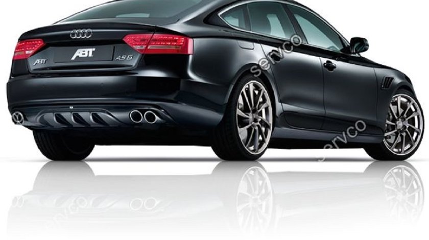 Difuzor ABT bara spate tuning sport Audi A5 Sportback 2009-2012 S5 v2