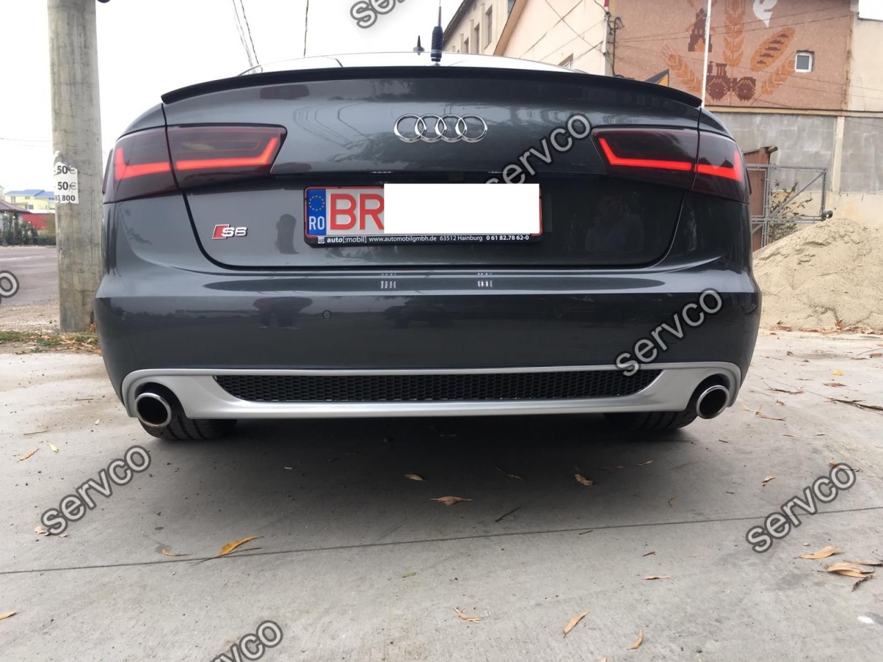 Difuzor ABT tuning sport Sline bara spate Audi A6 4G C7  S line S-line 2011-2014 v1