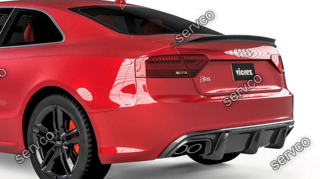 Difuzor adaos extensie bara spate Audi A5 Coupe Cabrio Sline ABT DTM S5 2012-2015 v10