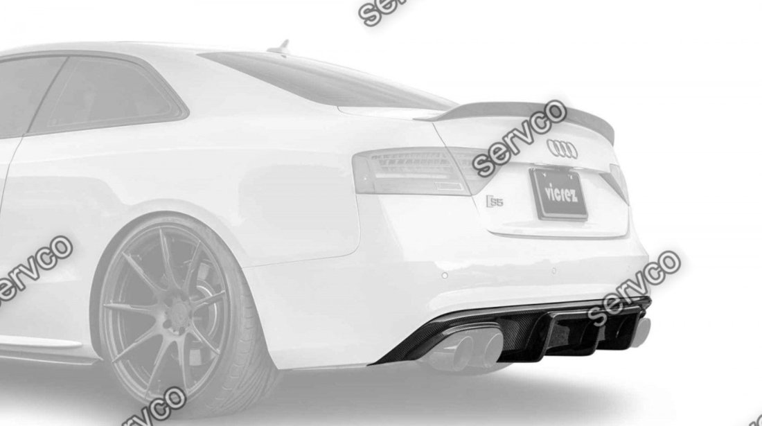 Difuzor adaos extensie bara spate Audi A5 Coupe Cabrio Sline ABT DTM S5 2012-2015 v10