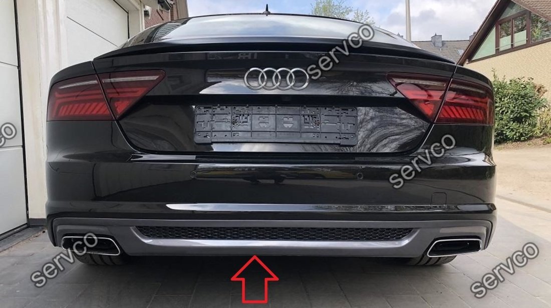 Difuzor adaos extensie bara spate Audi A7 4G8 2014-2017 v1