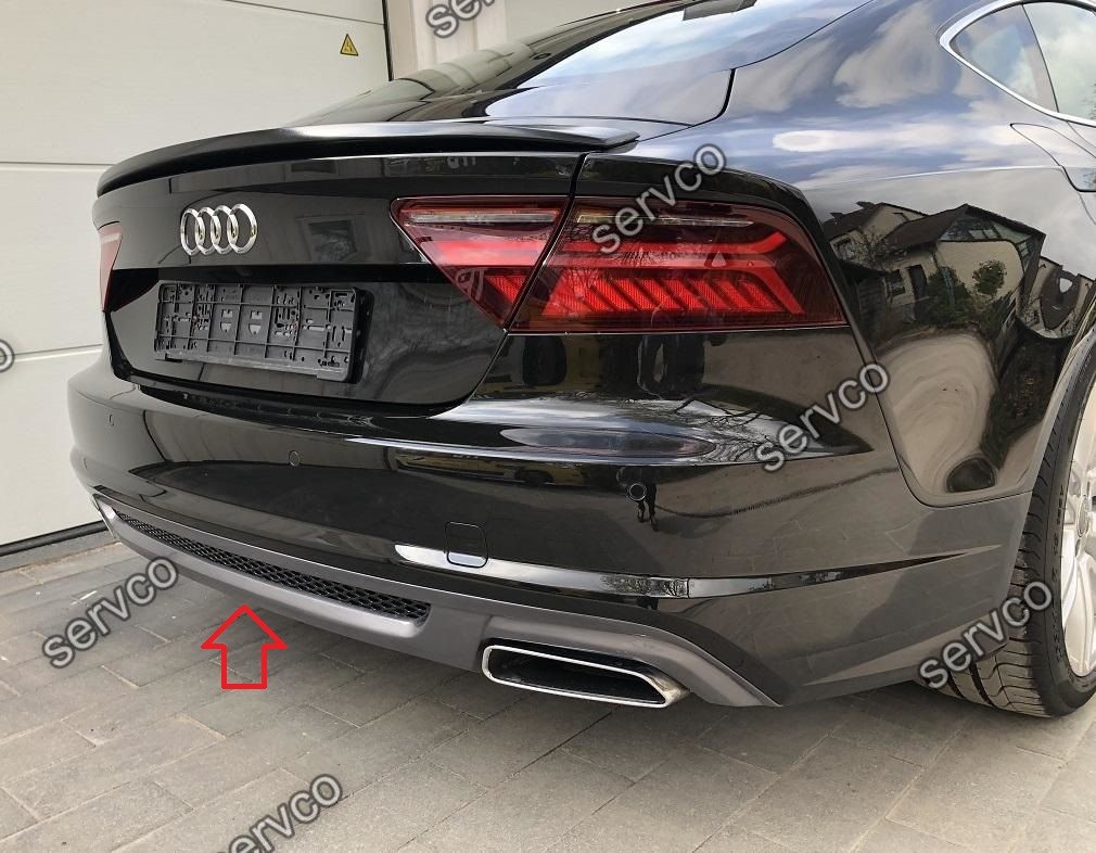 Difuzor adaos extensie bara spate Audi A7 4G8 2014-2017 v1