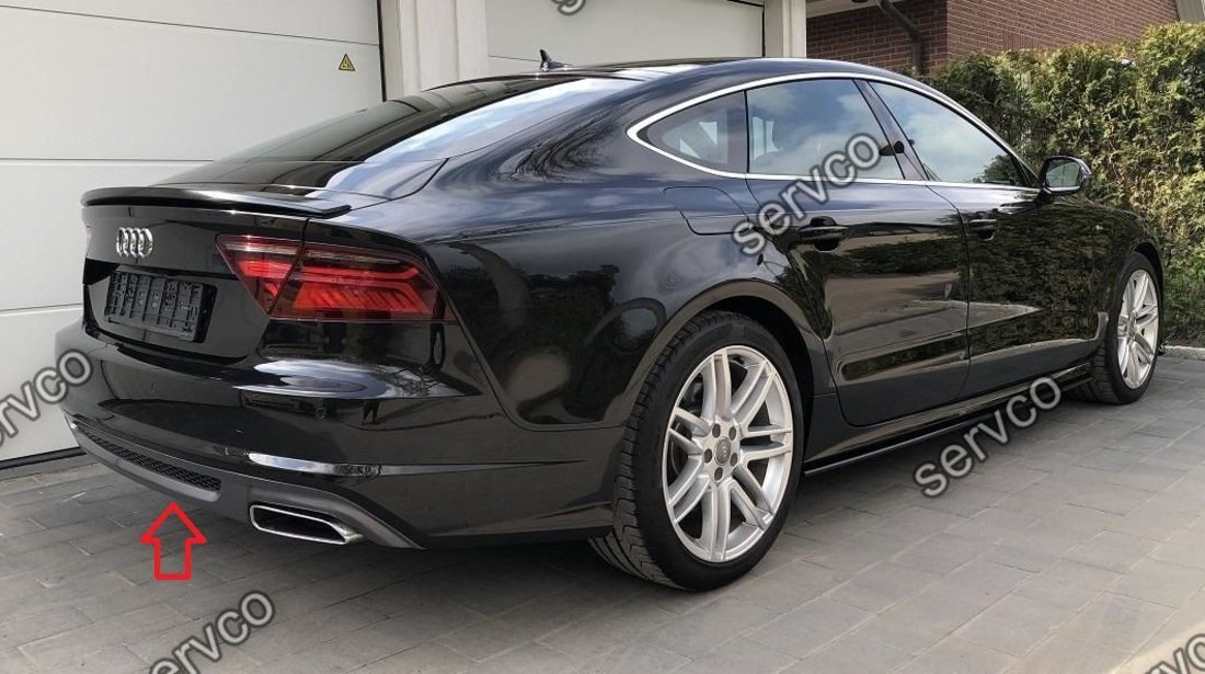 Difuzor adaos extensie bara spate Audi A7 4G8 2014-2017 v1