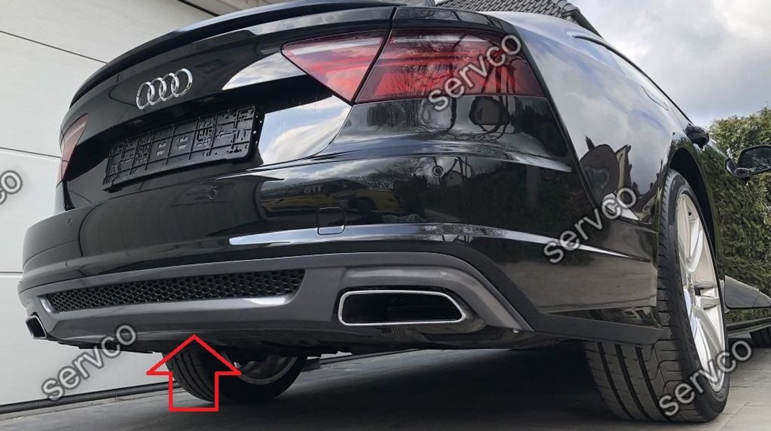 Difuzor adaos extensie bara spate Audi A7 4G8 2014-2017 v1