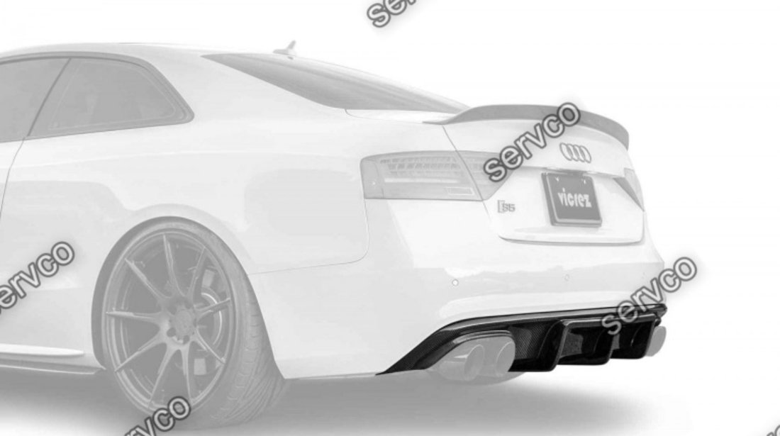 Difuzor adaos ornament bara spate Audi A5 Coupe Cabrio Sline ABT DTM S5 2012-2015 v10