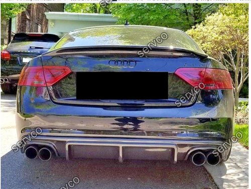 Difuzor adaos ornament bara spate Audi A5 Sportback Sline ABT DTM S5 2012-2015 v10