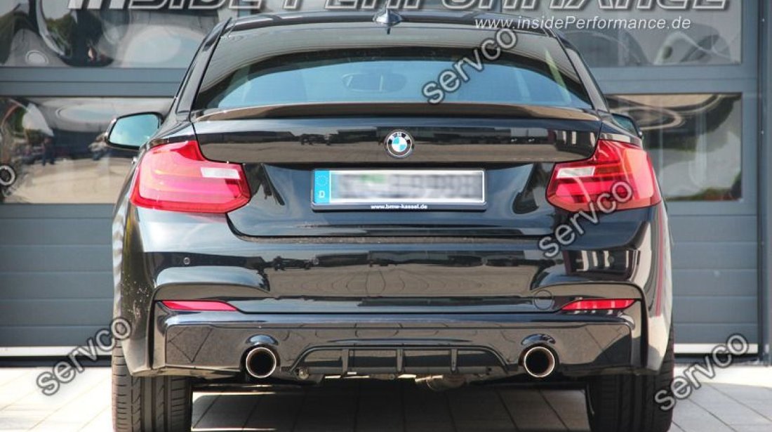 Difuzor adaos ornament bara spate BMW F22 23 SERIA 2 doar pt mpachet 2014- v1