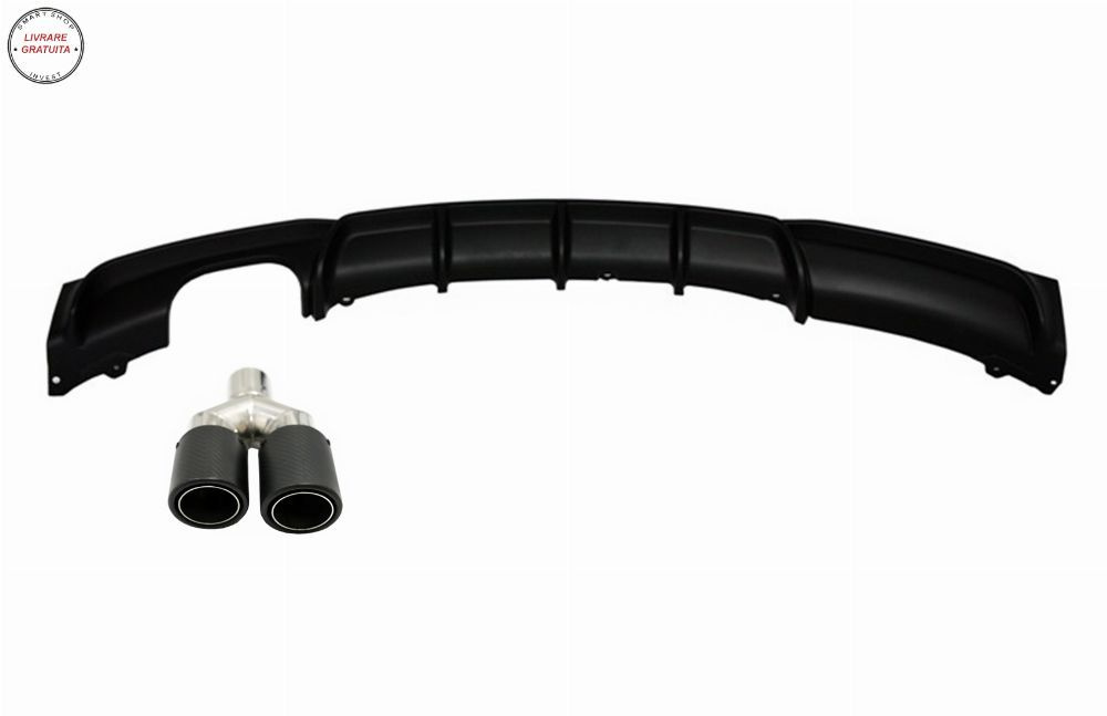 Difuzor Bara cu Toba Ornament Evacuare Fibra Carbon Mat BMW Seria 3 F30 F31 (2011-- livrare gratuita