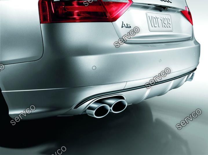 Difuzor bara spate A5 8T Coupe Cabrio Votex ABT Sline S5 Rs5 2007-2012 v7