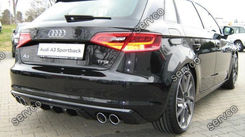 Difuzor bara spate ABT Audi A3 8V S3 Rs3 Sline S line Sportback Coupe 2012-2016 v1