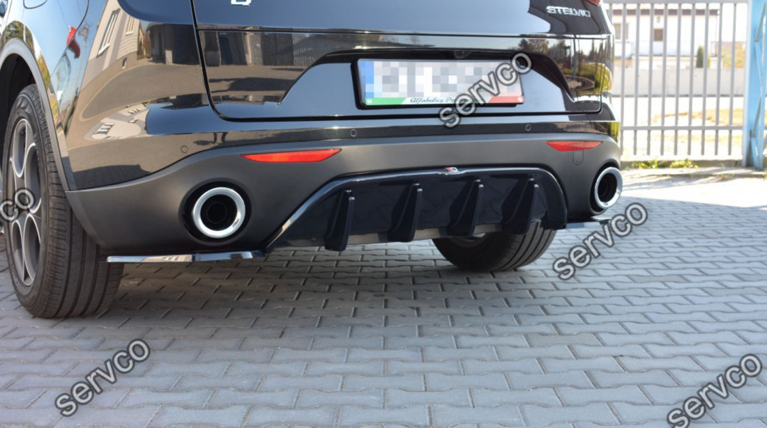 Difuzor bara spate Alfa Romeo Stelvio 2016- v2 - Maxton Design