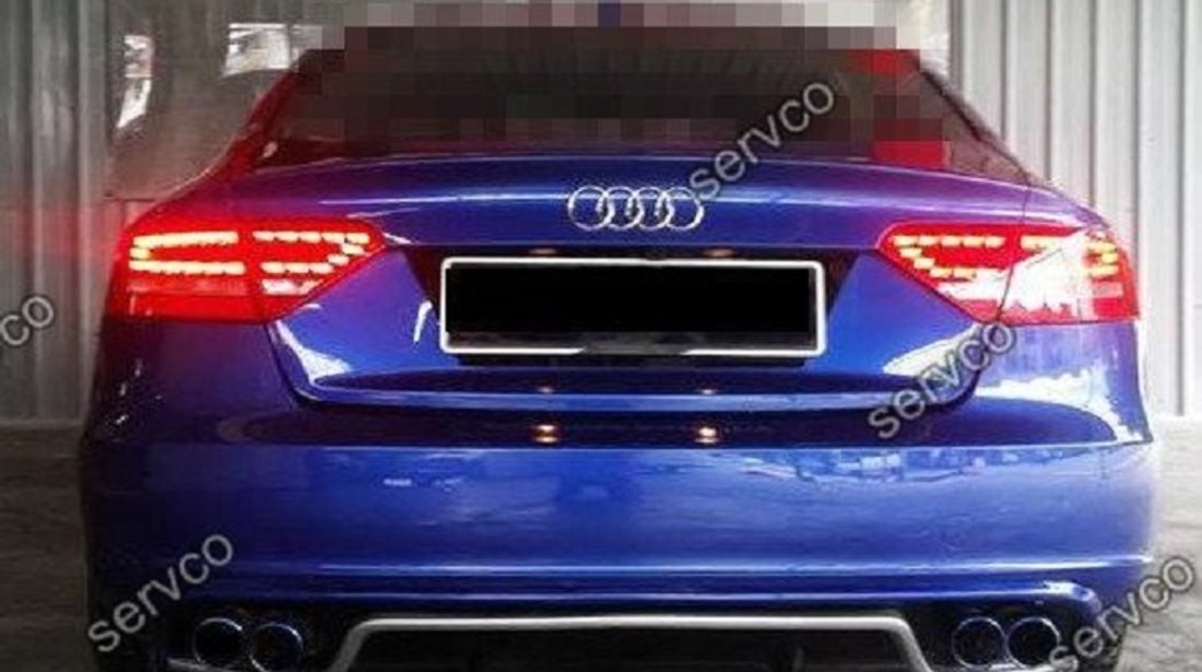 Difuzor bara spate AUDI A4 B8 2012 – 2015 Sline Rieger Facelift Rs4 ver2