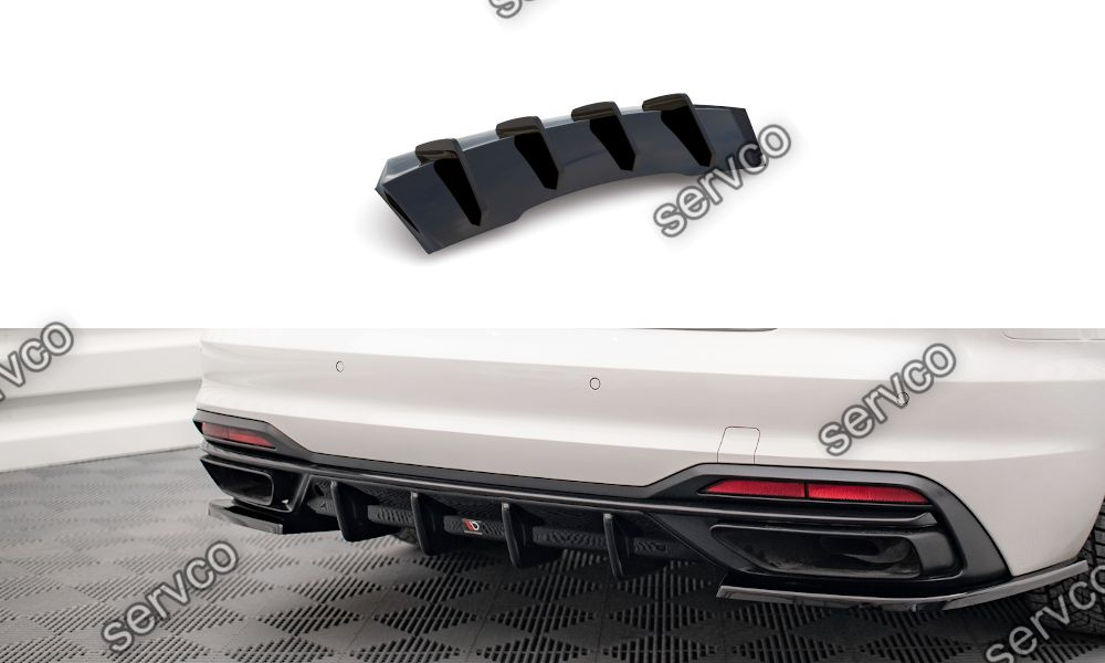 Difuzor bara spate Audi A4 B9 Facelift 2019- v12 - Maxton Design