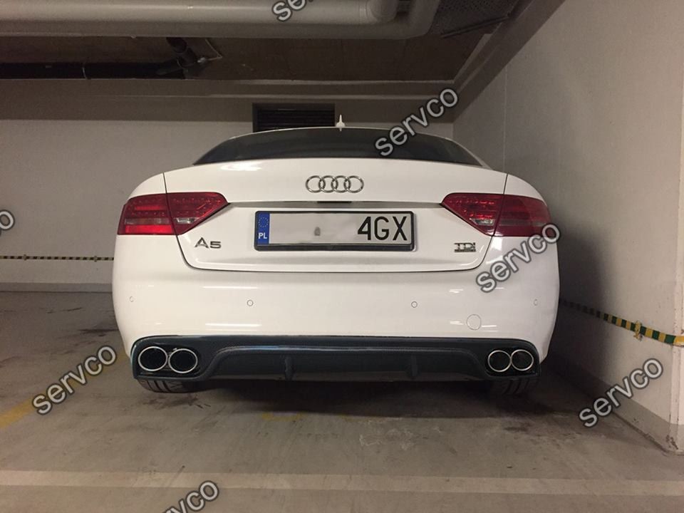 Difuzor bara spate Audi A5 Coupe Cabrio doar pt bara spate Sline 2007-2011 v12