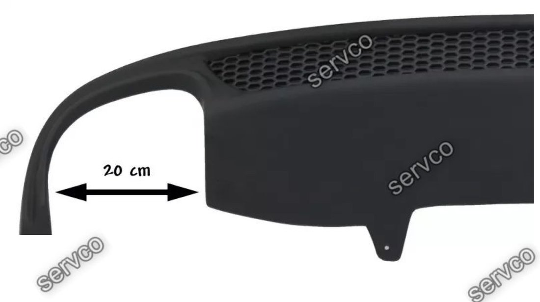 Difuzor Bara Spate Audi A6 4G C7 (2012-2015) S-Line S6 Evacuare stanga v2