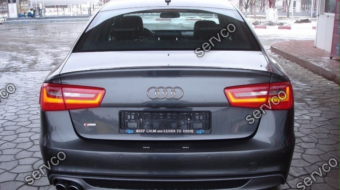 Difuzor Bara Spate Audi A6 4G C7 (2012-2015) S-Line S6 Evacuare stanga v2