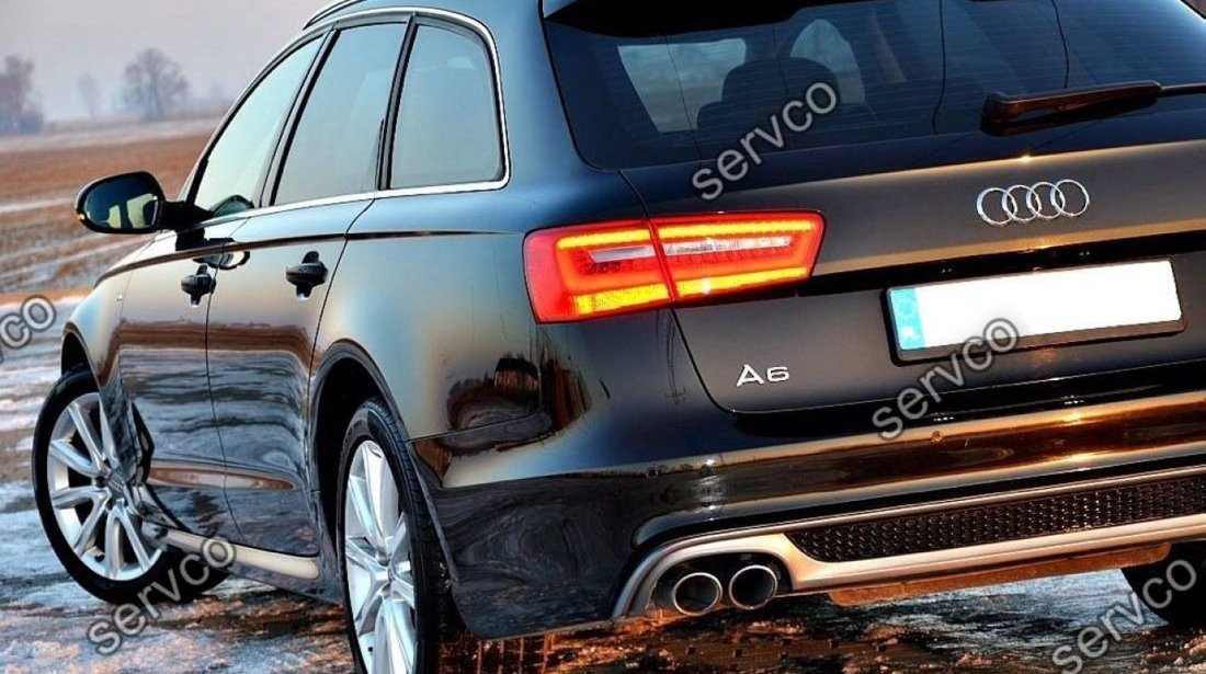 Difuzor bara spate Audi A6 C7 4G ABT 2011-2014 v2