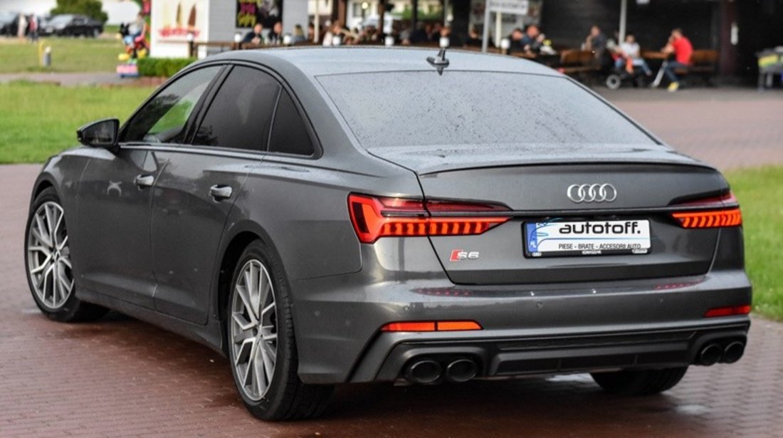 Difuzor bara spate Audi A6 C8 (2018+) model S6 Negru lucios