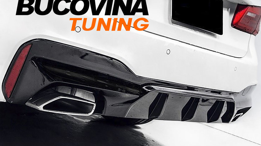 Difuzor bara spate BMW Seria 5 G30 (Dupa-2017) Negru lucios M5 Design