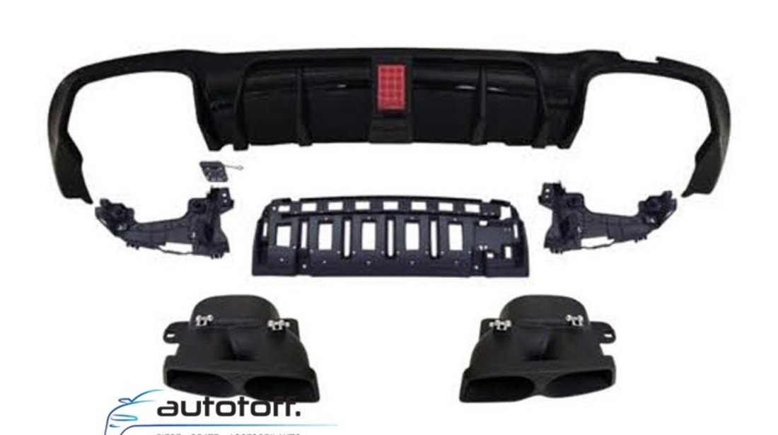 Difuzor bara spate BRABUS Mercedes W213 (16-19) Black Look