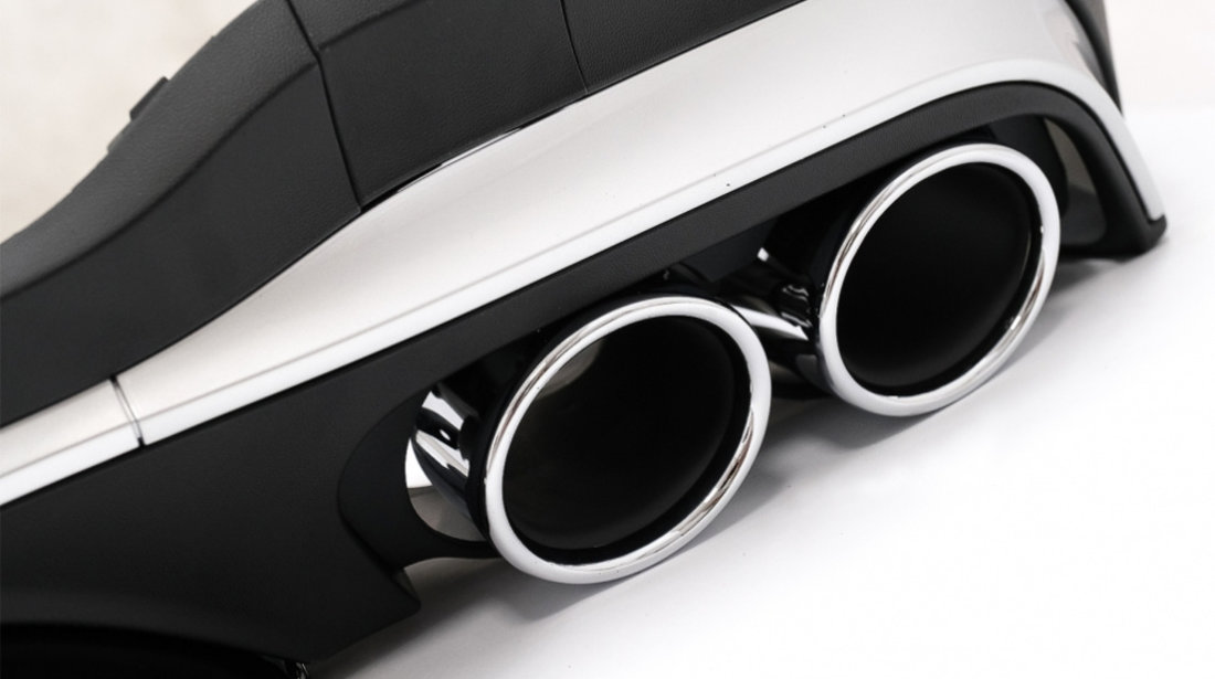 Difuzor Bara Spate compatibil cu Mercedes GLC SUV X253 Facelift (2020-) GLC43 Design Evacuare Crom RDMBGLC253F43S