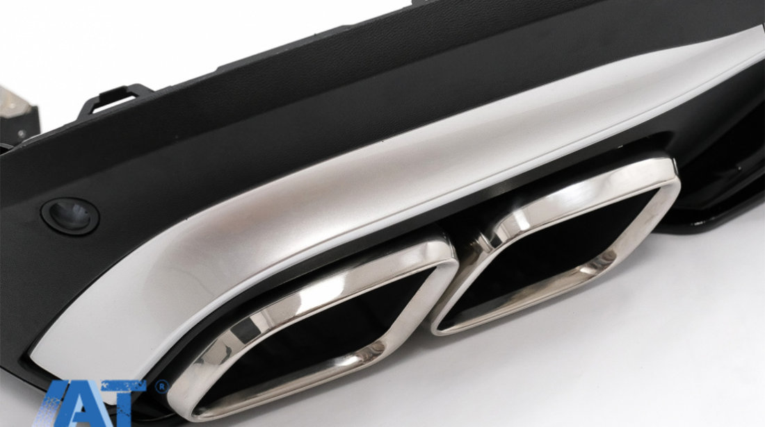 Difuzor Bara Spate compatibil cu Mercedes GLC X253 SUV (2020+) GLC63 Ornamente Tobe Crom