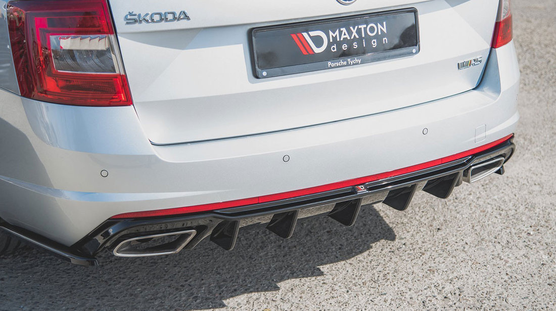 Difuzor Bara Spate compatibil cu Skoda Octavia RS MK3 (13-16) Maxton Design