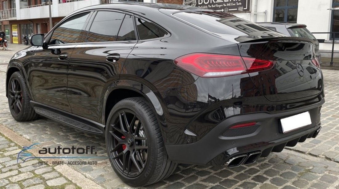 Difuzor bara spate compatibila GLE Coupe C167 (2020+) Black Design