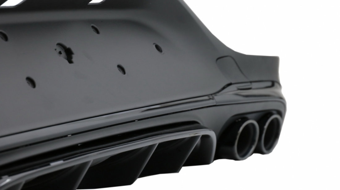 Difuzor Bara Spate cu Evacuare Negre compatibil cu Mercedes GLC Coupe Facelift C253 (2020-up) GLC43 Design Night Package RDMBGLCC253F43B