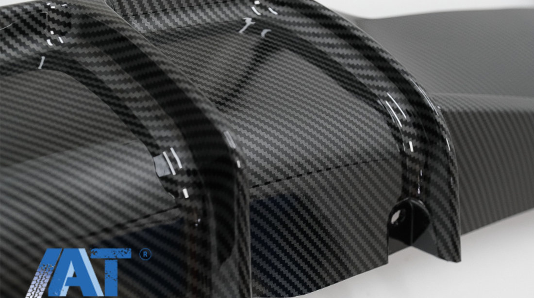 Difuzor Bara Spate Cu O Singura Evacuare compatibil cu BMW 4 Series F32 F33 F36 (2013-2019) Coupe Cabrio M Performance Design Carbon Film Coating